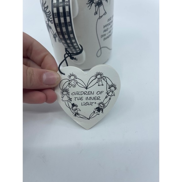 Enesco Children of the Inner Light Love Mug with Heart Tag - Picture 2 of 14
